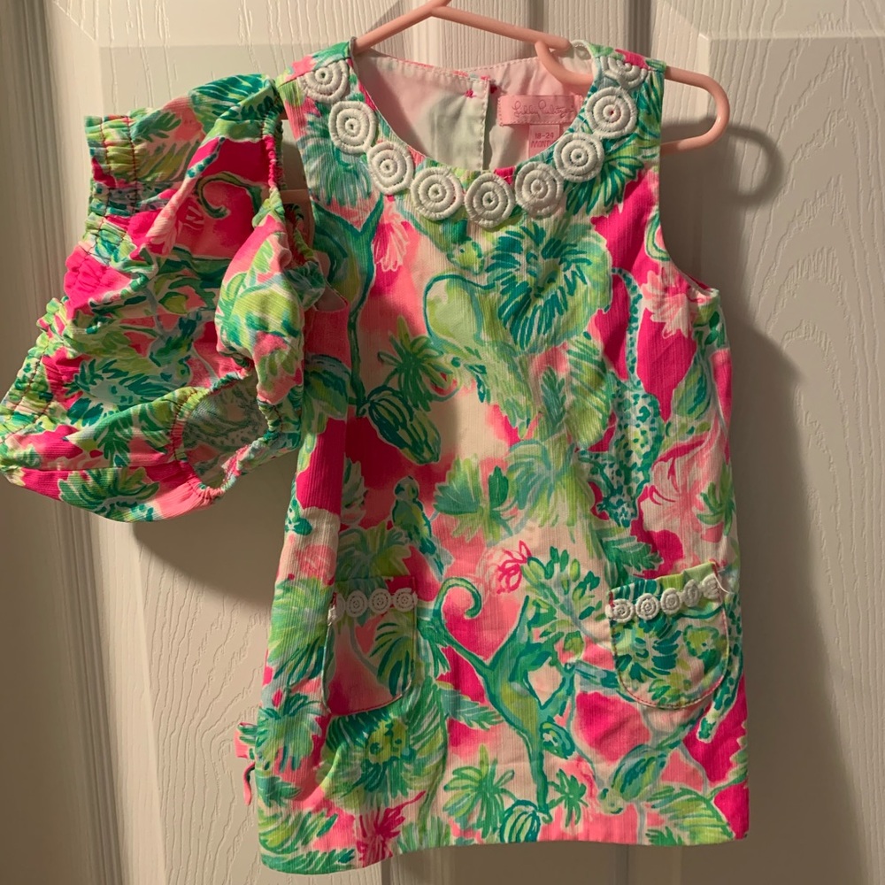 Lily Pulitzer shift dress set girls 18-24 months